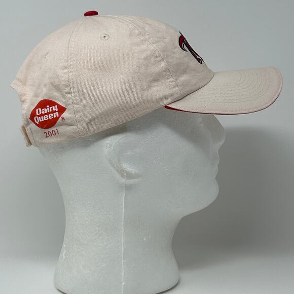 Vintage Y2Ks Minnesota Twins Hat Baseball Cap Dairy Queen 2001 Beige Snapback - Picture 6 of 8